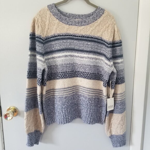 a.n.a Sweaters - a.n.a striped sweater L